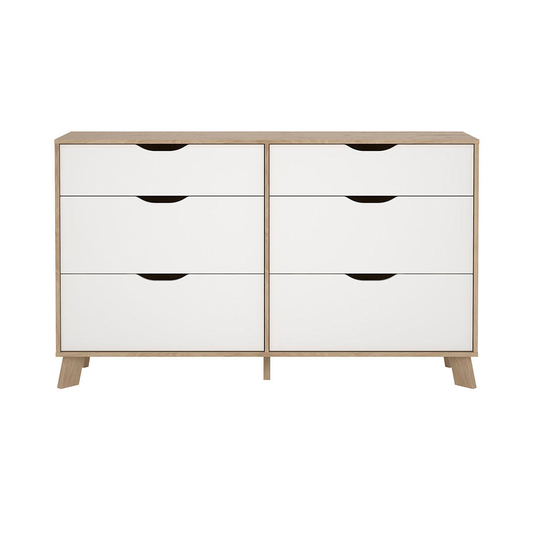 KOMMODE, Ikast, Eiche, Holzwerkstoff, 156 x 40 x 93 cm - Eichefarben, Holzwerkstoff (156/93/40cm) - ebuy24