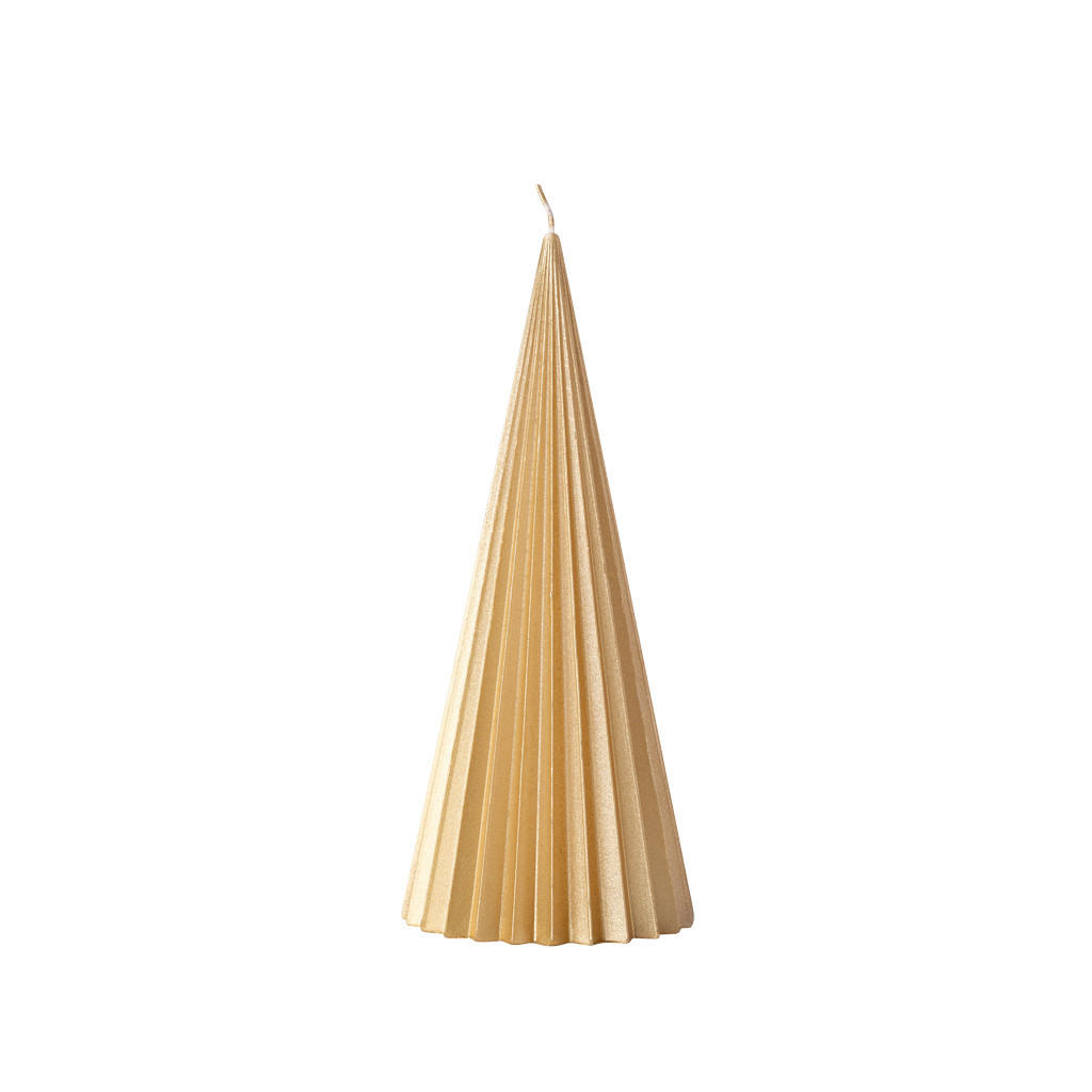 KERZE "BAUM" Christmas Chic gold 24 cm - Goldfarben, Naturmaterialien (8.5/24/8.5cm) - Villeroy & Boch