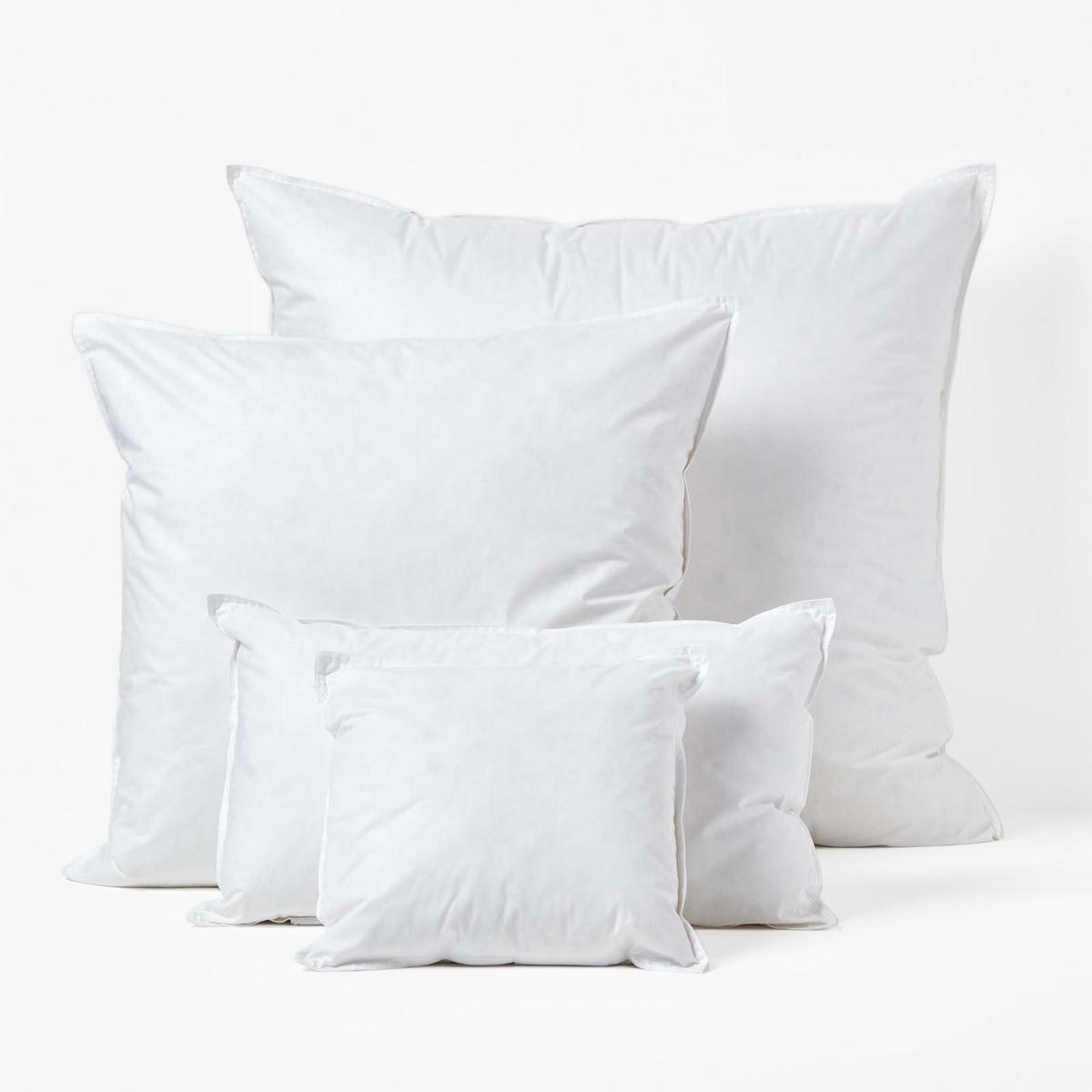 FÜLLKISSEN 50/50 cm – Super-Mikrofaser - Weiß, Textil (50/50cm) - Homescapes