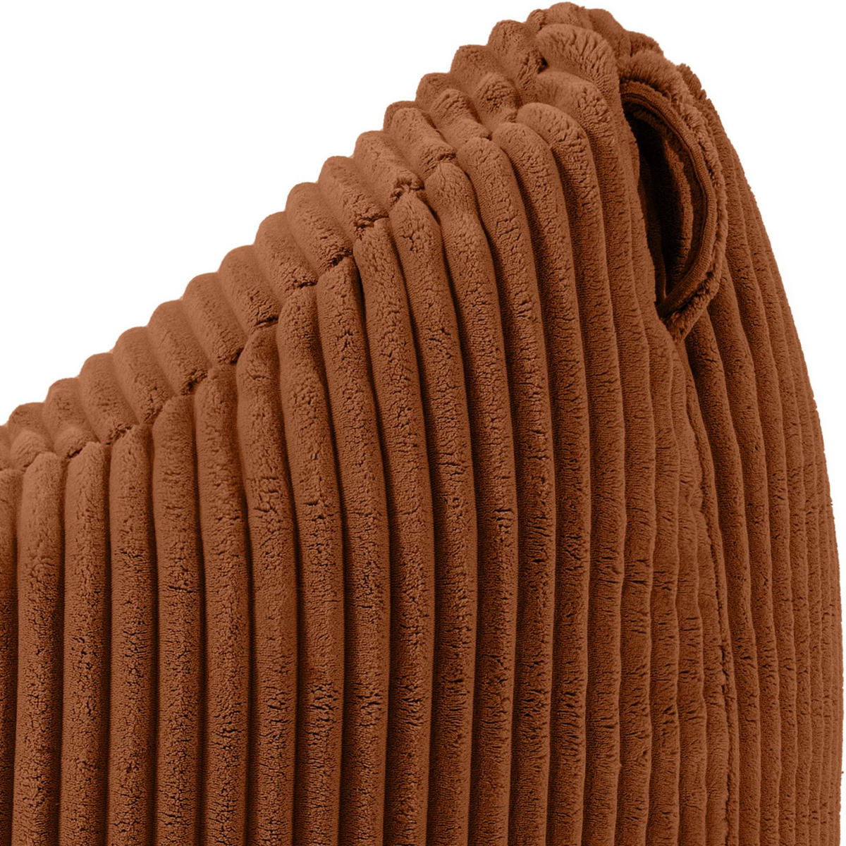 SITZSACK COSMO II aus Kordstoff, Dunkelorange - Dunkelorange, Textil (85/80/85cm) - KONSIMO®