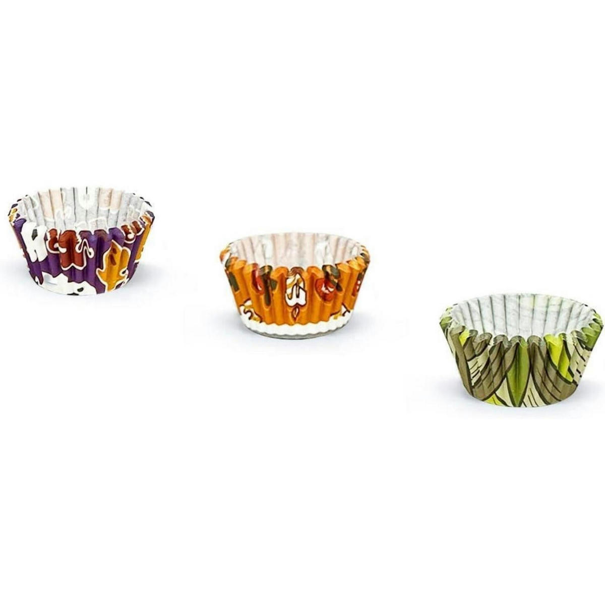 MUFFINFÖRMCHEN 300 Stück Set Halloween-Design Mini - Multicolor, Papier (3.2/2.1/3.2cm)