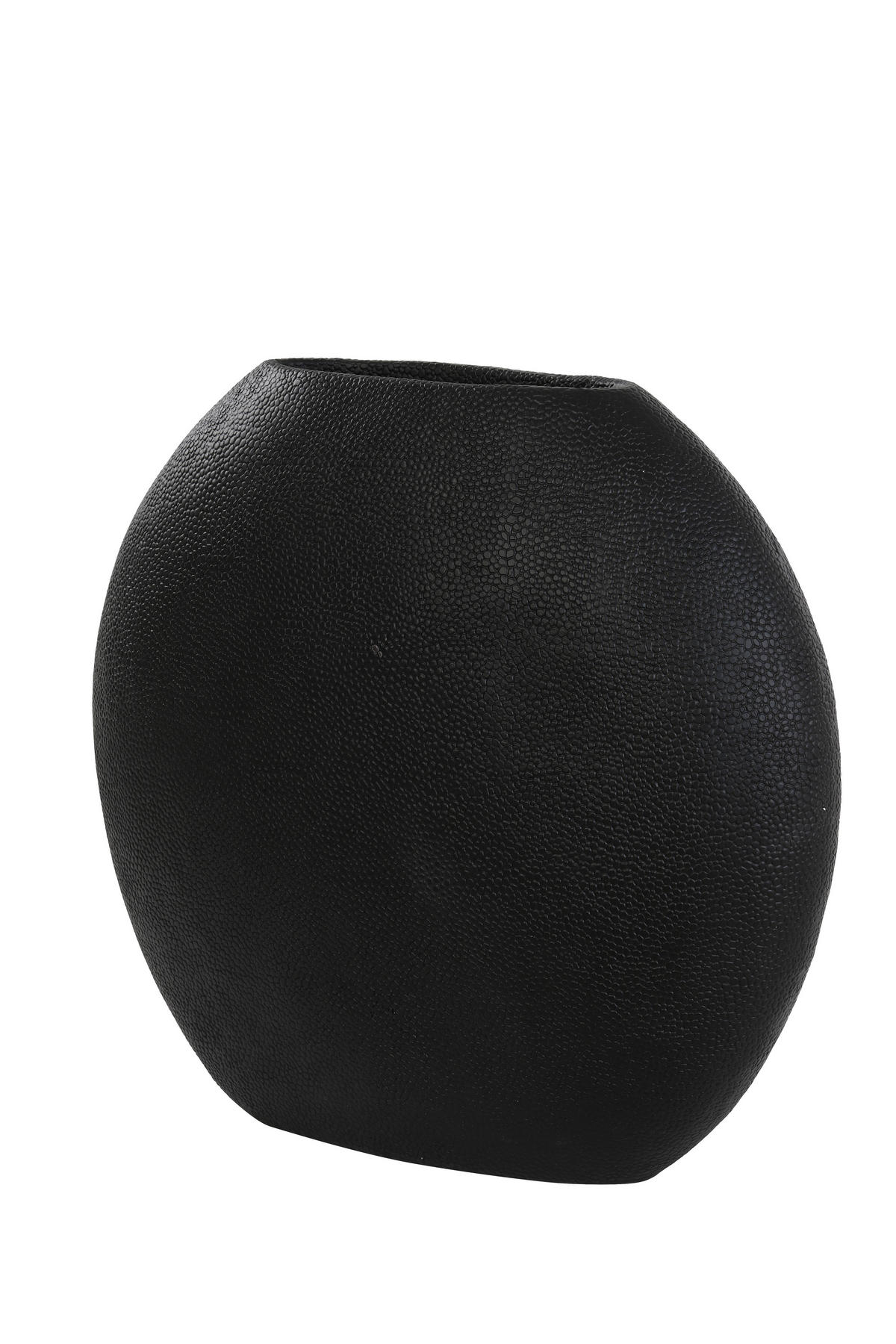 VASE Rayskin Schwarz 49.5/20/45 cm - Schwarz, Kunststoff (45cm) - Light & Living