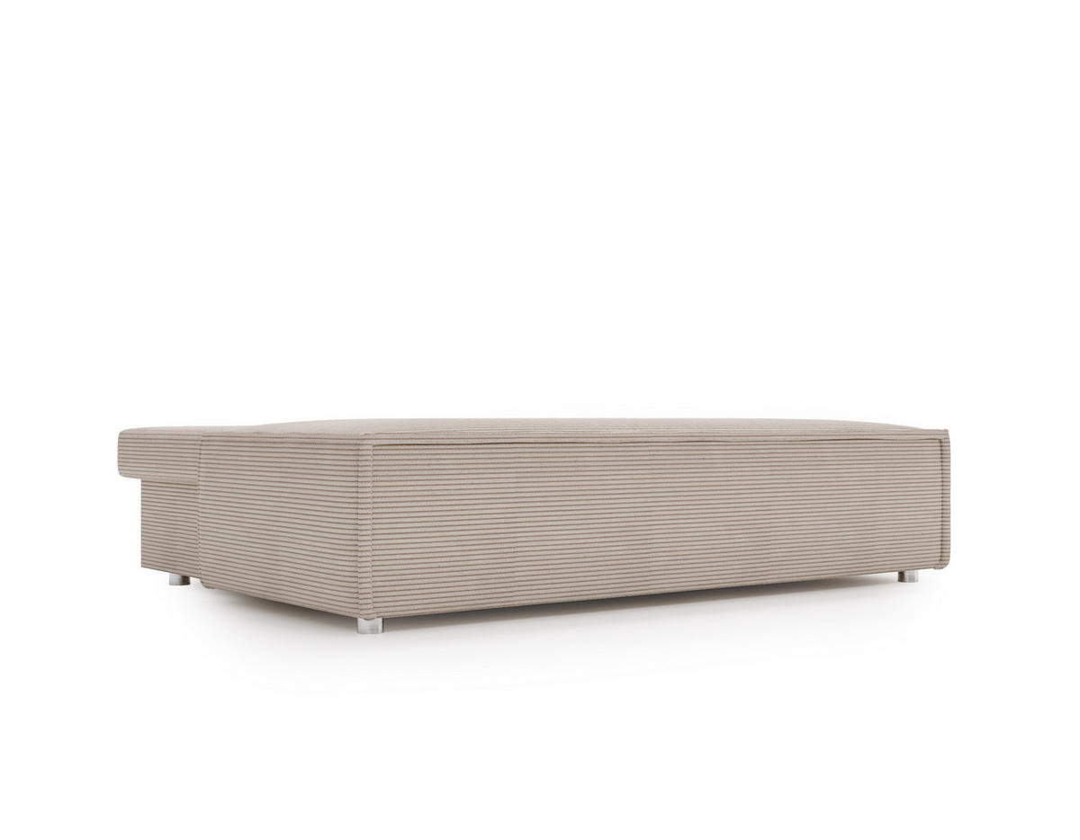 SCHLAFSOFA Mit Bettkasten DUO Poso Stoff Beige - Beige, Holz (198/89/90cm) - Kaiser Möbel