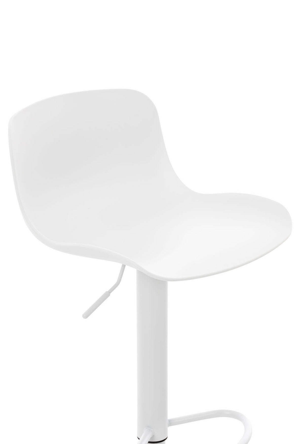 BARHOCKER 2er Set Kunststoff weiß - Weiß, Kunststoff/Metall (44/81/45cm) - CLP