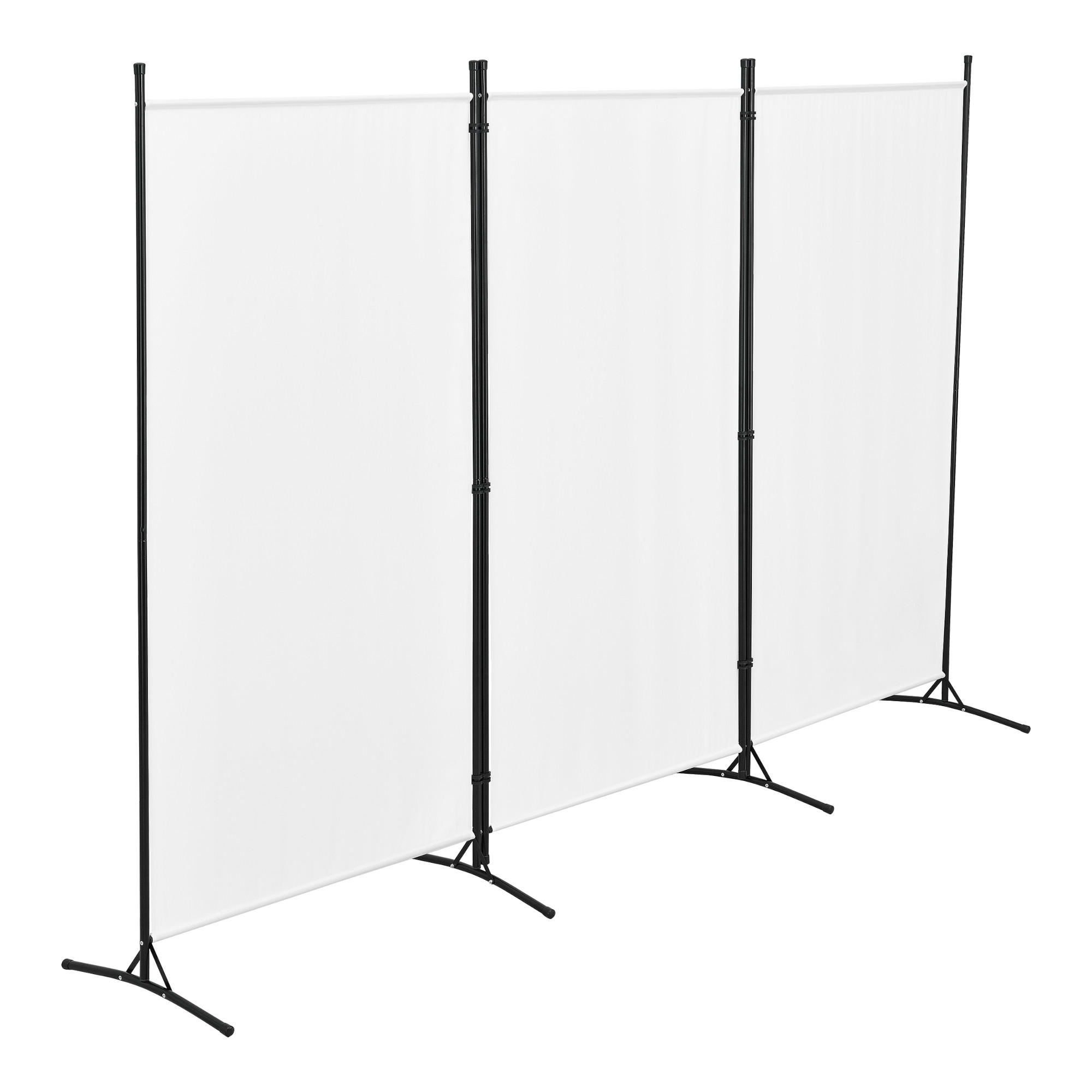 SICHTSCHUTZ Teruel - Weiß, Textil/Metall (260/0.1cm) - [en.casa]