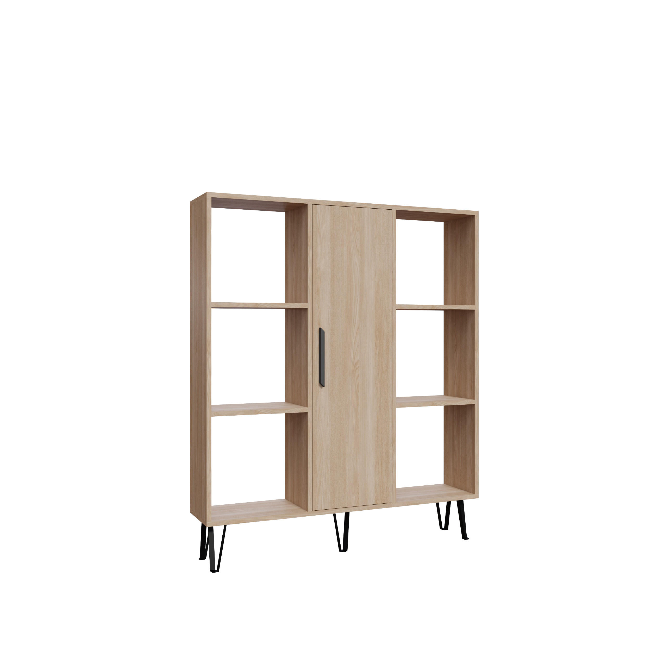 Decorotika Bücherregal Eiche 25x141.6x120 cm