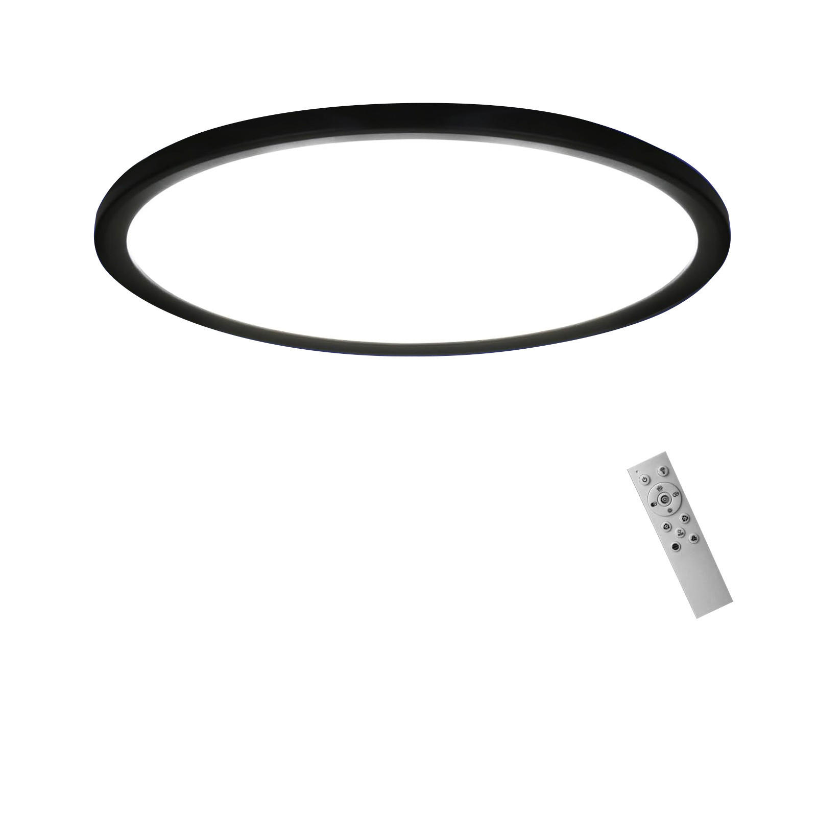 LED-DECKENLEUCHTE Idna 30 cm - Schwarz, Kunststoff (30/30/2cm) - Nettlife