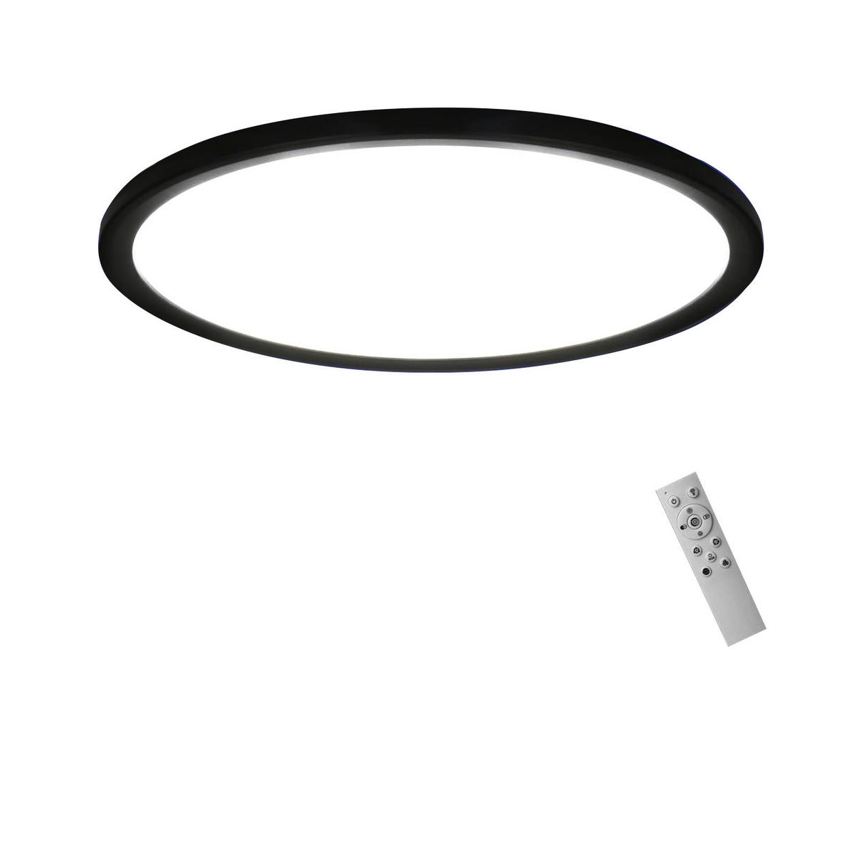 LED-DECKENLEUCHTE Idna 30 cm - Schwarz, Kunststoff (30/30/2cm) - Nettlife