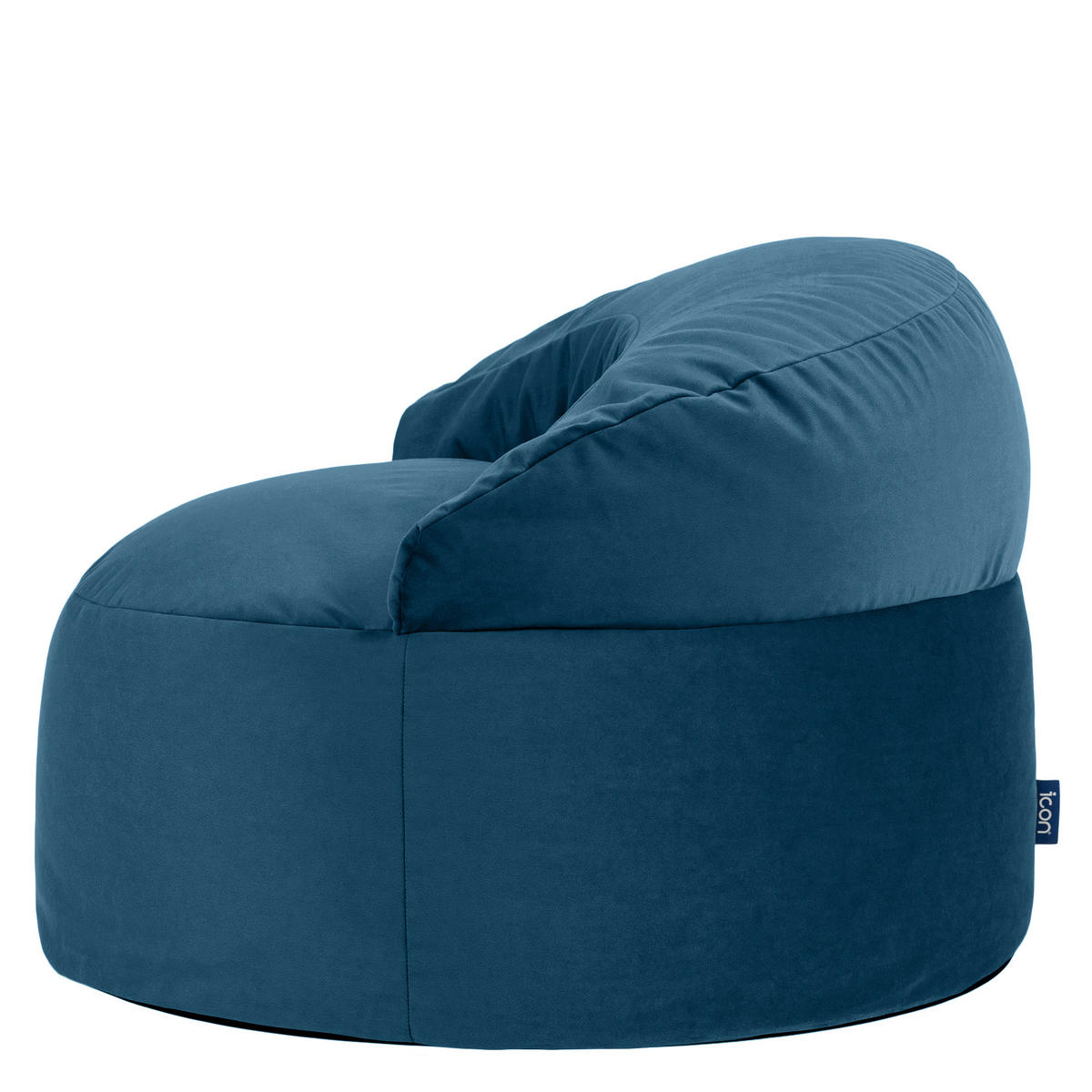 SITZSACK aus Samt Orb - Dunkelblau, Textil (86/61/86cm) - icon