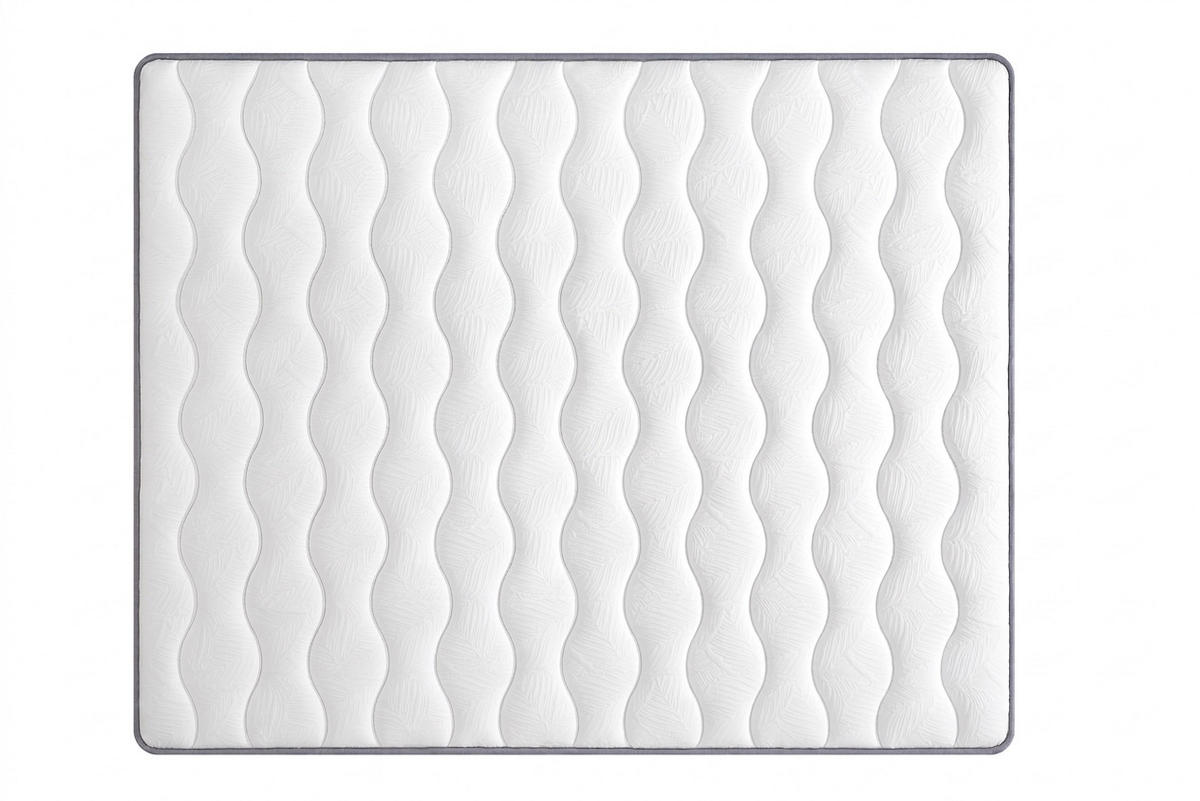 TASCHENFEDERKERNMATRATZE 160/200 cm Weiß, Dicke: 20 cm, Härtegrad: H3 - Weiß, Textil (160/200cm) - Oxeza