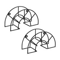 2XDRŽAČI - crna, metal (30.5/19/13.5cm) - Relaxdays