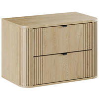 WASCHBECKENUNTERSCHRANK Cremona 2 Schublade Eiche - 80 x 46 x 54 cm - Eichefarben, Holz (80/54/46cm) - Badplaats