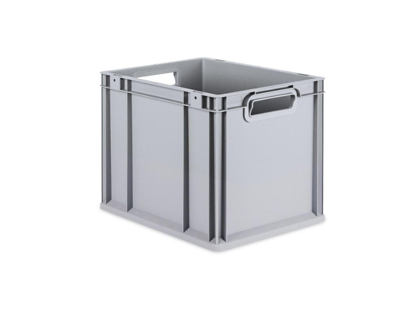 EUROBOX 4x Nextgen Economy Griffe Offen 32x30x40cm 30 Liter - Grau, Kunststoff (30/32/40cm) - PROREGAL