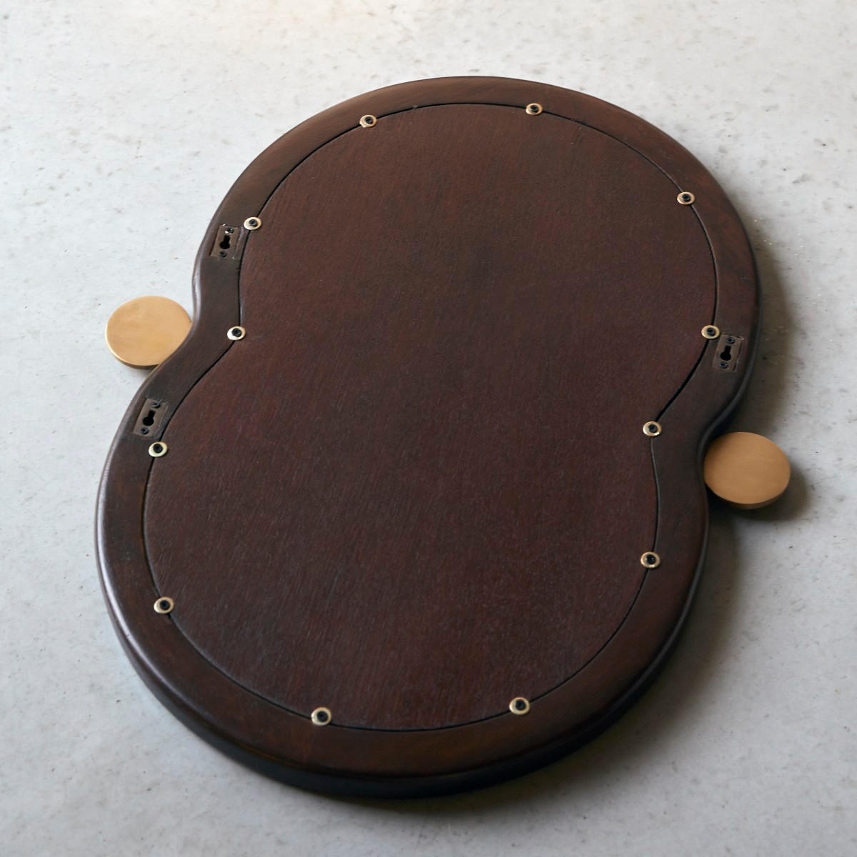 SPIEGEL Agate Braun aus Dunkles Mindiholz - Braun, Holz (40/60/3cm) - Tikamoon