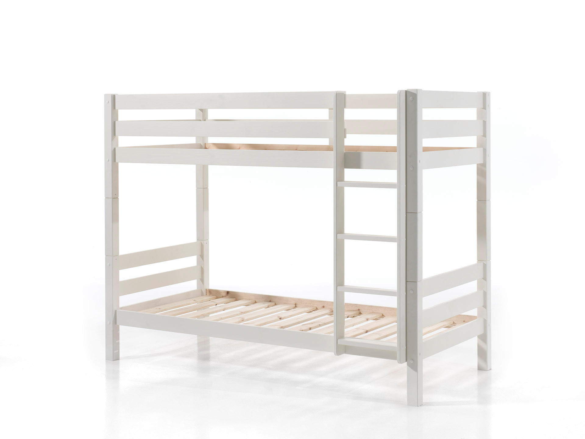 ETAGENBETT PINO Weiß 106x210x161 cm - Weiß, Holz - FURNLUX