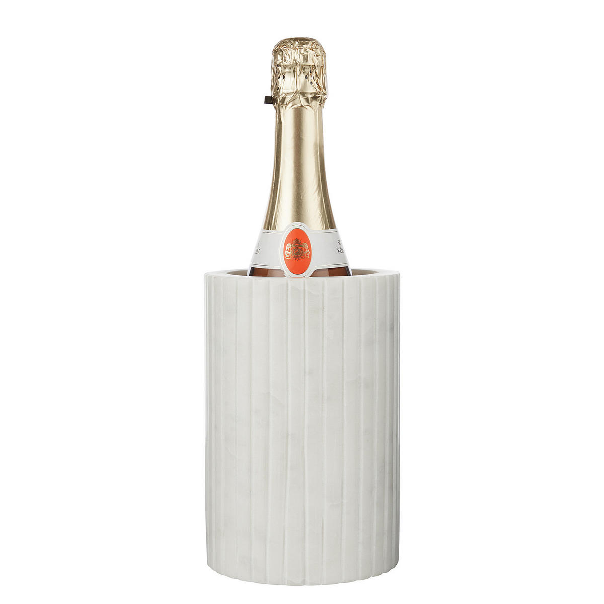 FLASCHENKÜHLER Marble - Weiß, Stein (13/13cm) - Butlers