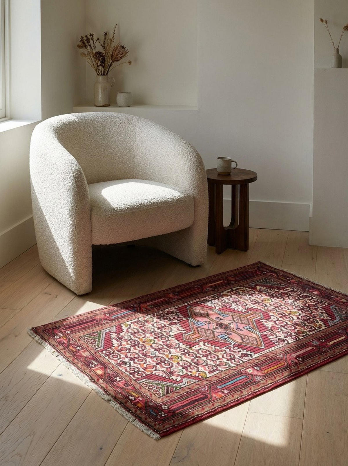 TEPPICH Assadabad Mehrfarbig 116/80 cm Schurwolle - Multicolor, Textil (80/116cm) - Looma