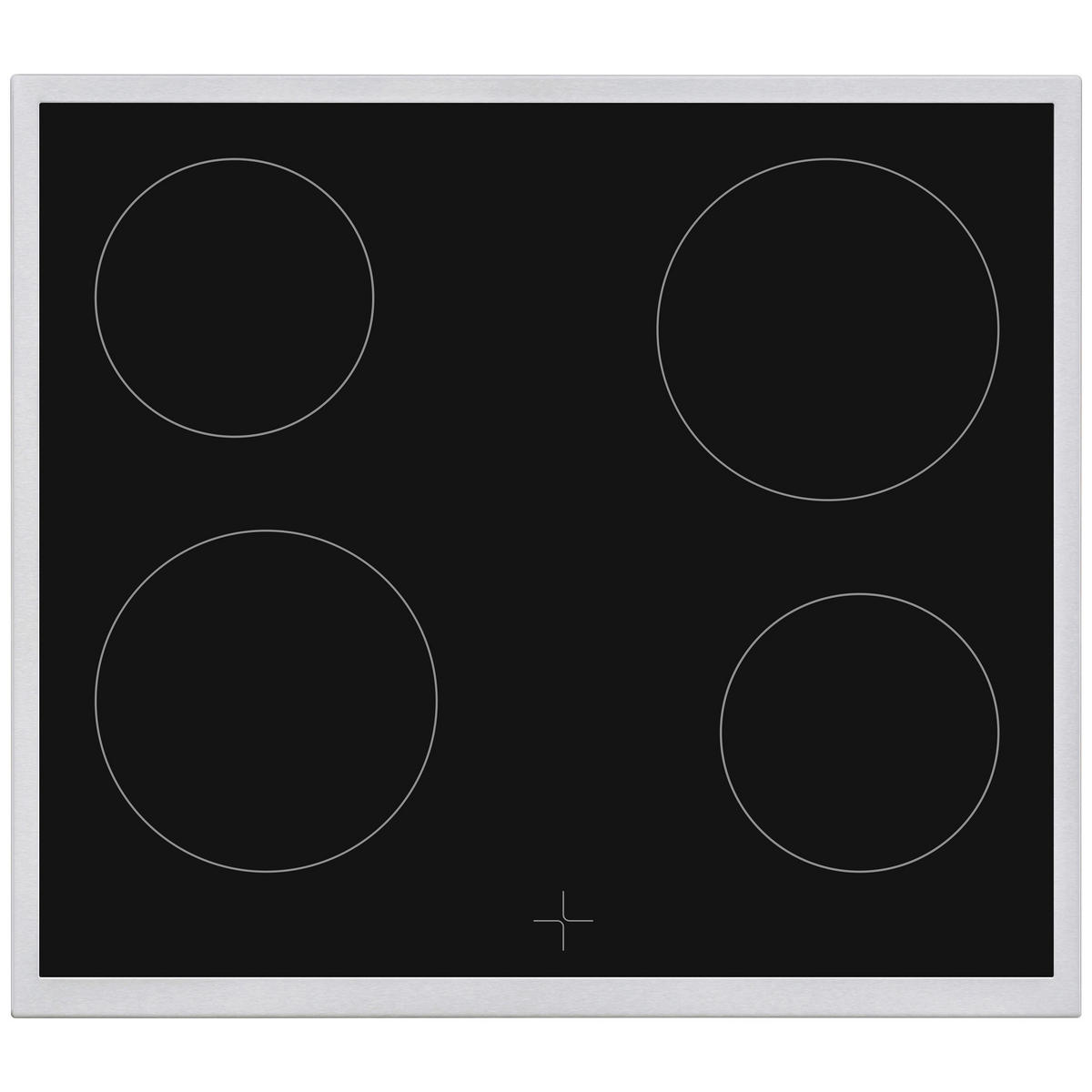 EINBAUHERD-SET, Backofen mit Ober-Unterhitze und Umluft, Glaskeramik-Kochfeld mit 4 Zonen, Teleskopauszug, 78 Liter, 60 cm, B-HS-75-C-I - Edelstahlfarben, Keramik/Metall (59.5/59.5/57cm) - Telefunken