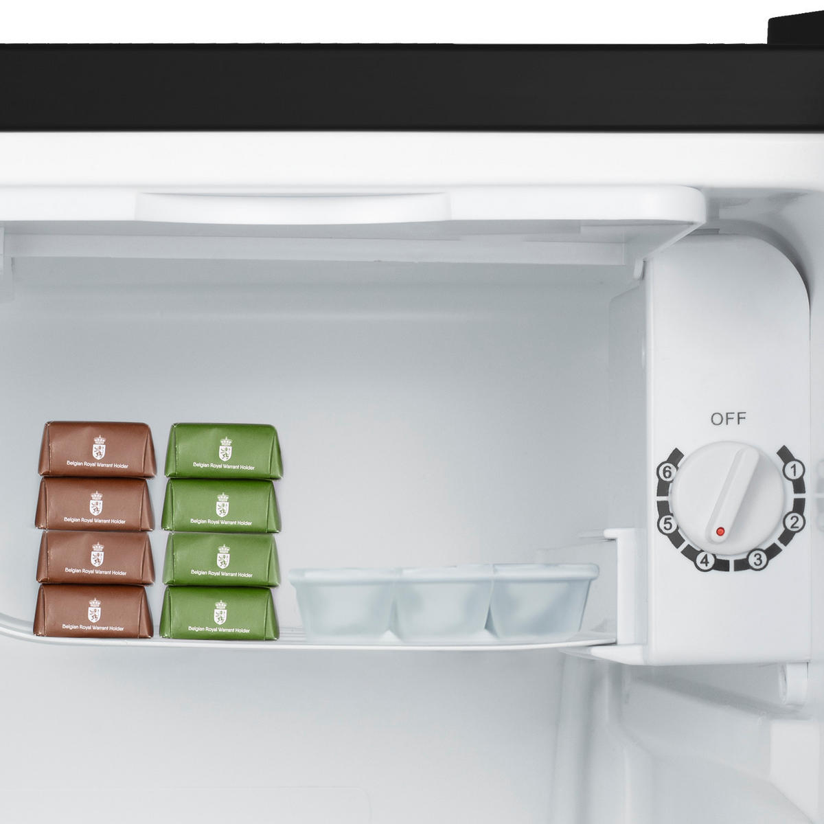 MINI-GEFRIERSCHRANK FGX470 Schwarz - Schwarz, Metall (45/50/44.5cm) - HKoenig