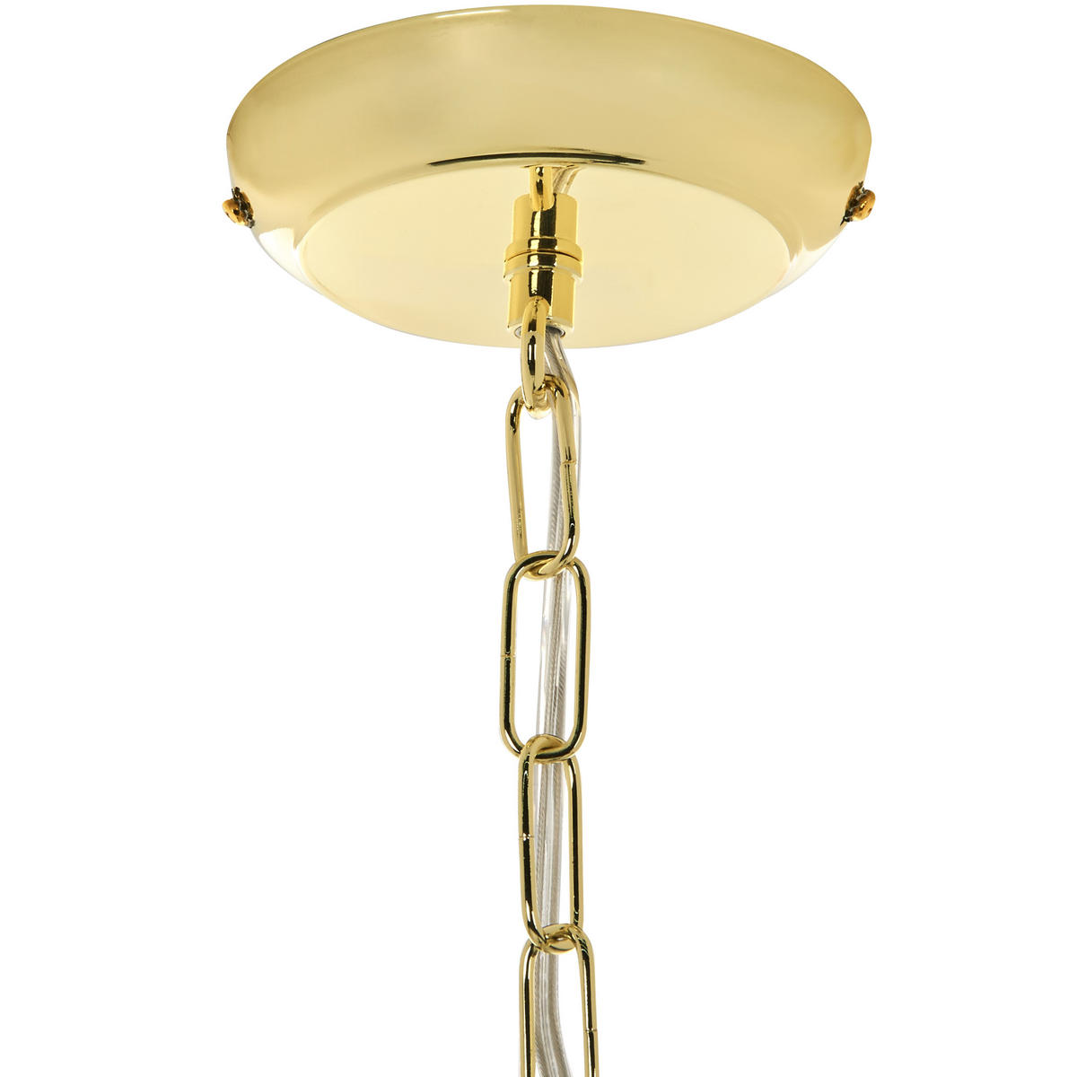 KRONLEUCHTER Metall Gold Diamante - Goldfarben, Metall (40/40/110cm) - Beliani