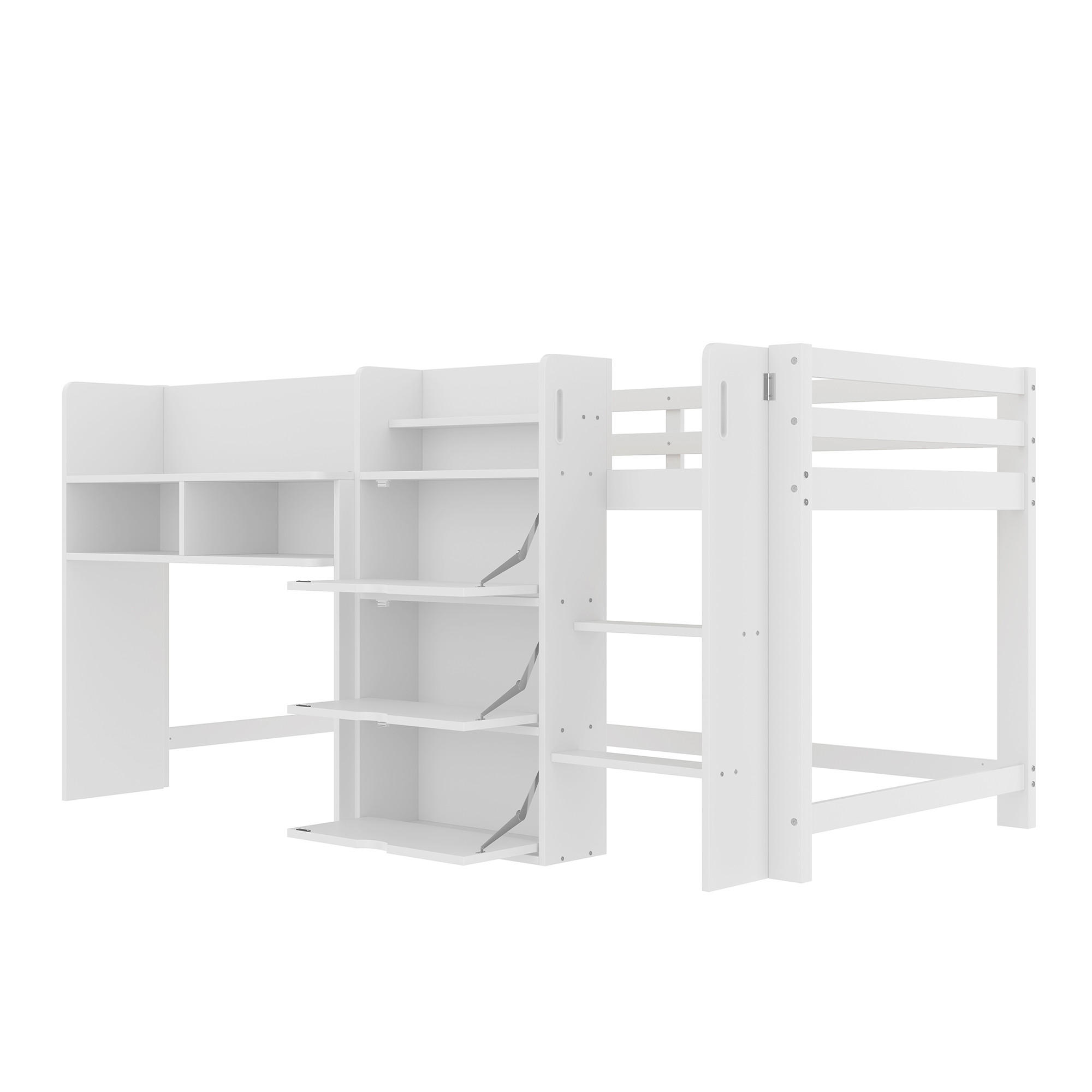 Sonnenh Bett Weiß 90x200 cm