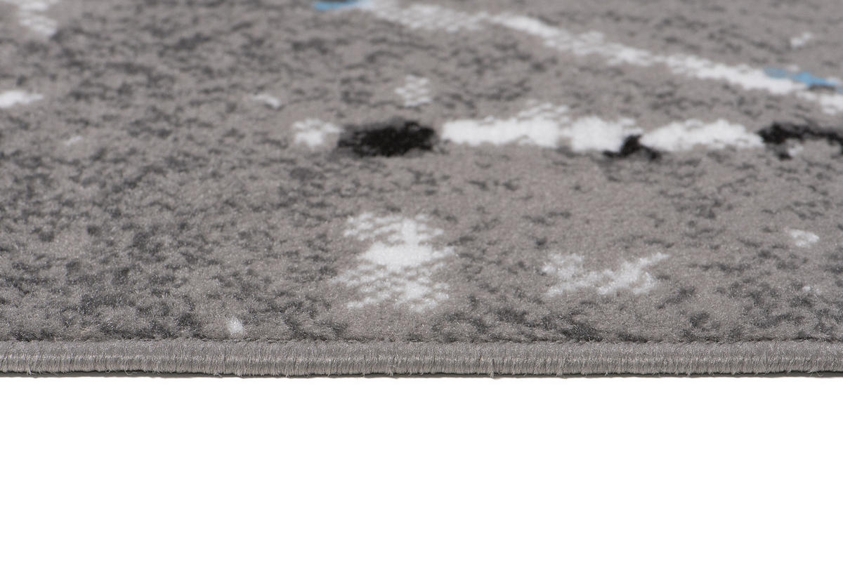 TEPPICH MAYA Blau Meliert Splash Verwischt 200/300 cm - Blau, Textil (200/300cm) - Tapiso