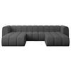 WOHNLANDSCHAFT modulares Sofa Joren-U1 - 319x177x70 cm Grau - Grau, Holzwerkstoff/Textil (319/70/177cm) - ALTDECOR