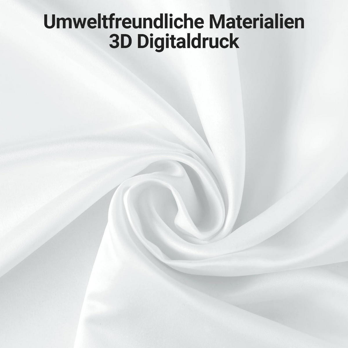 DUSCHVORHANG Blumenmuster 100 x 200 cm Textil Wasserabweisend Waschbar - Grün, Textil (200/100cm)