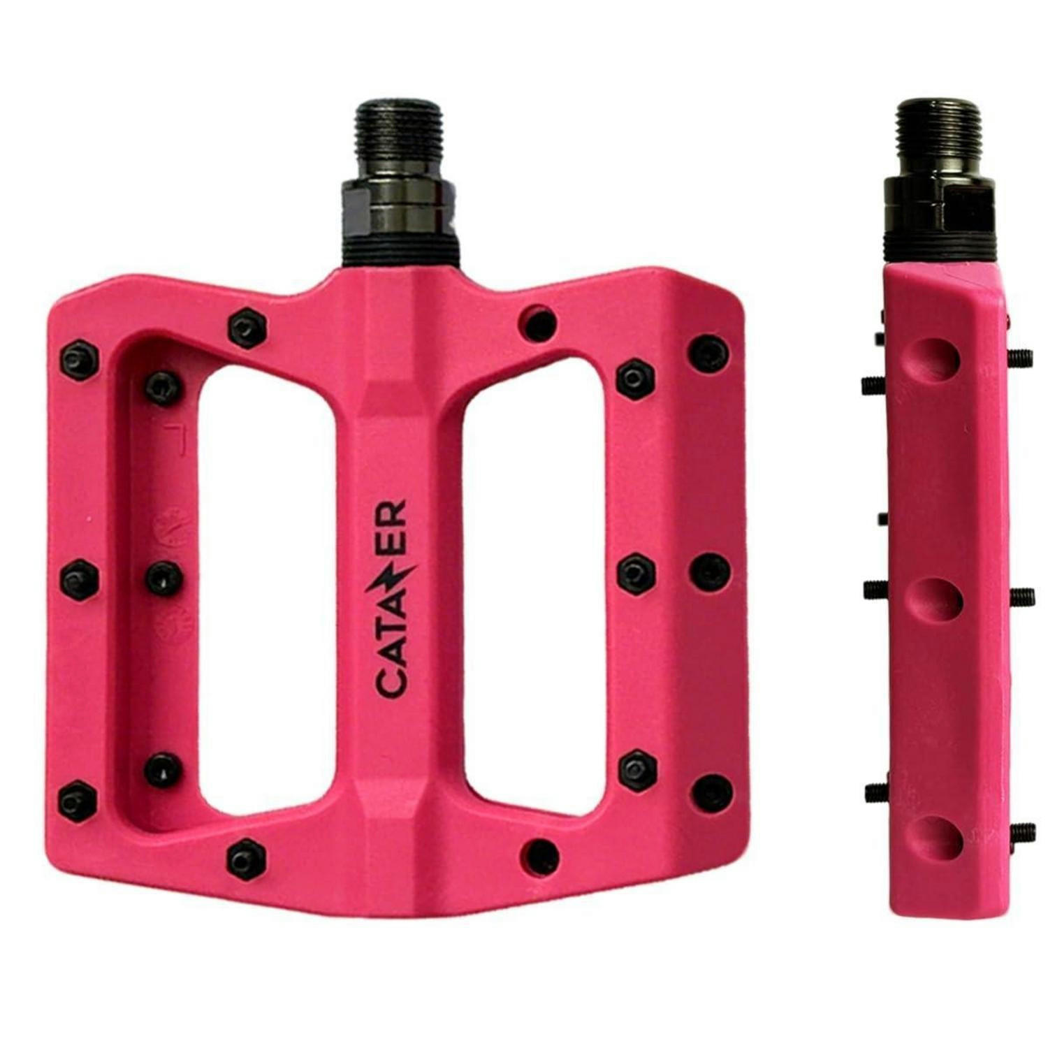 FAHRRADPEDALE Nylonfaser Pink 1 Paar - Pink, Kunststoff (10.7/1.8/12.4cm)