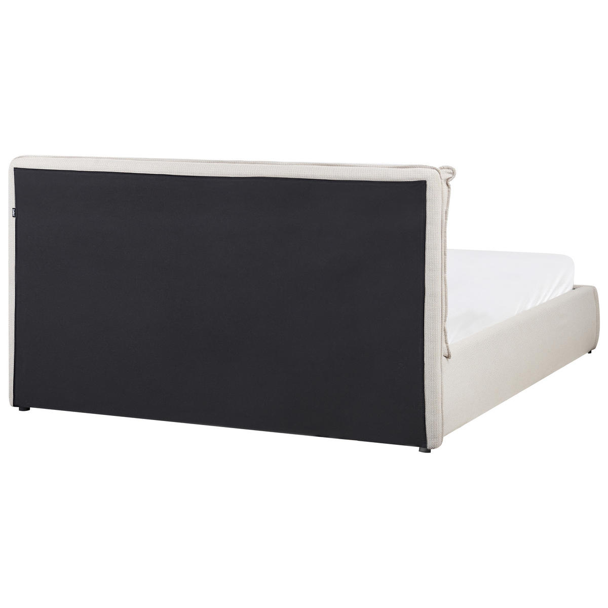 BETT mit Stauraum 160x200 cm Beige Bajonna - Beige, Textil (160/200cm) - Beliani