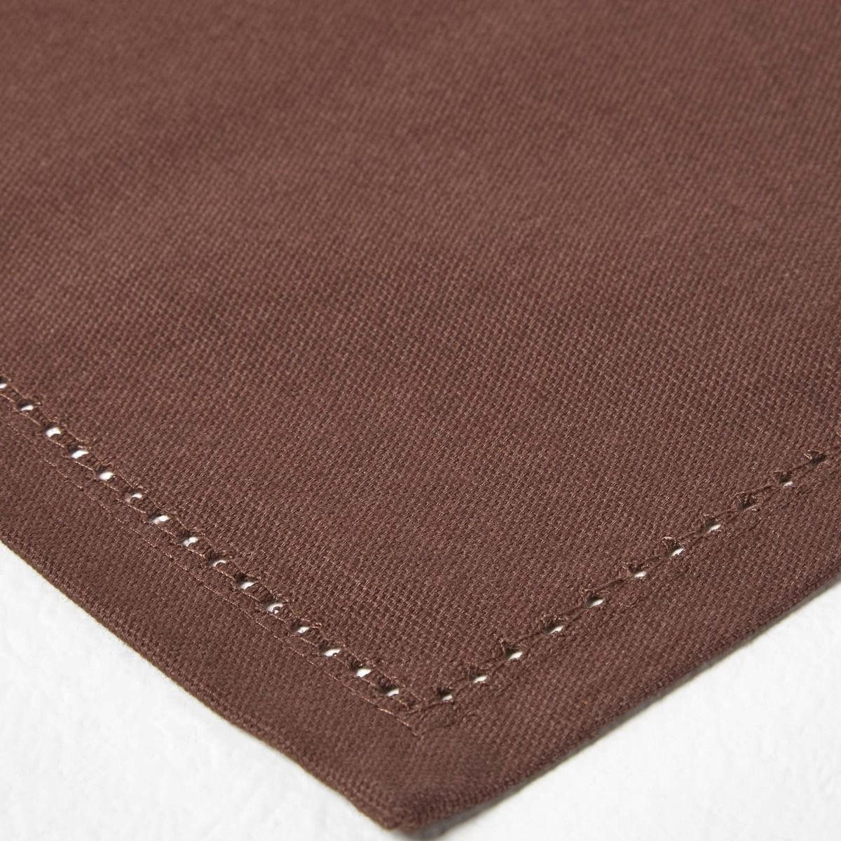 STOFFSERVIETTEN 4er-Set braun 45/45 cm, 100% Baumwolle - Braun, Textil (45/45cm) - Homescapes