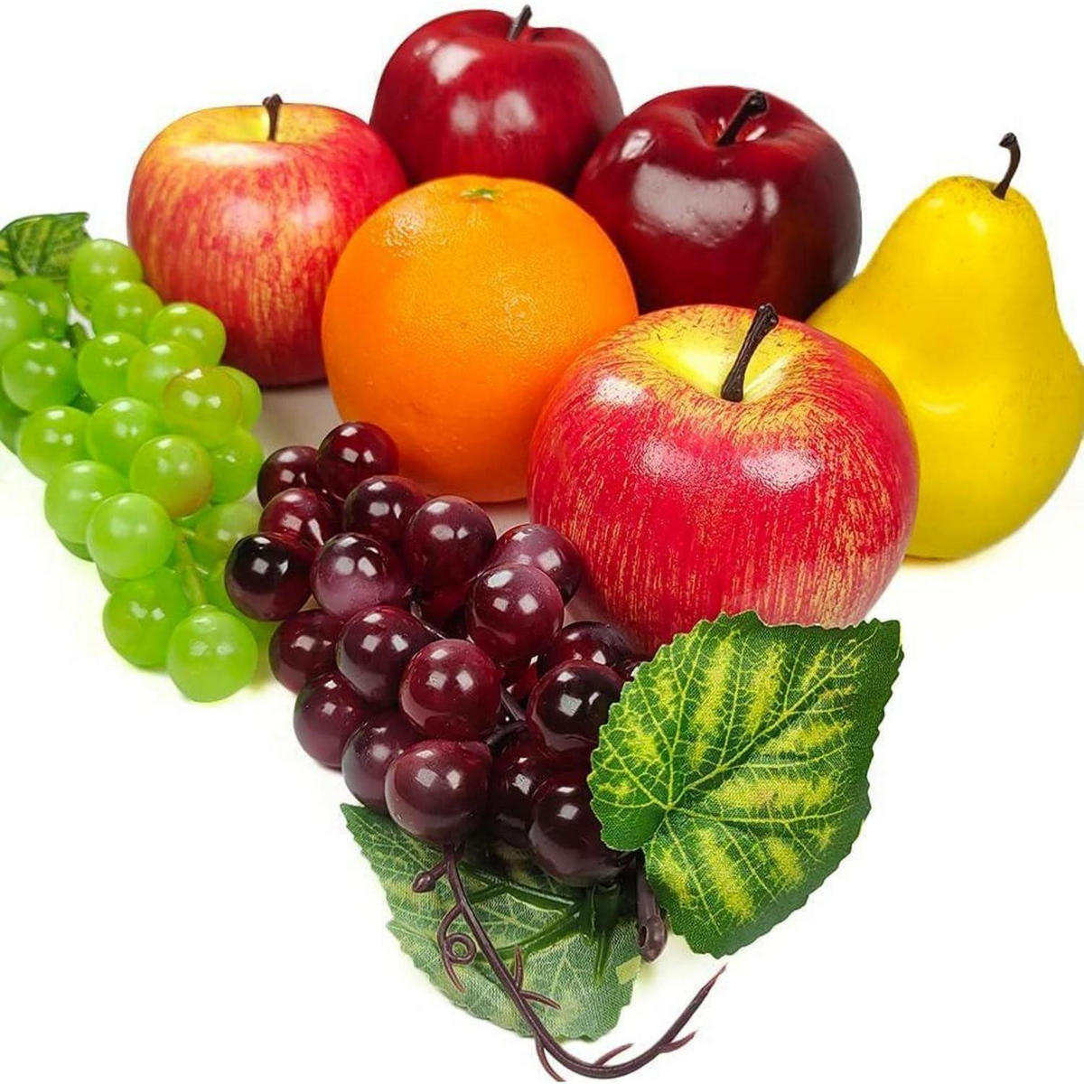 KÜNSTLICHE Früchte 8-teiliges Set - Multicolor, Kunststoff (3cm)
