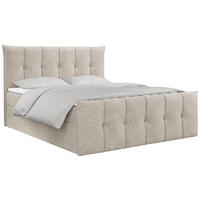 BOXBETT PREMIUM 11 200/200 Beige Struktur - H4 - Beige, Holz/Textil (200/200cm) - MKS