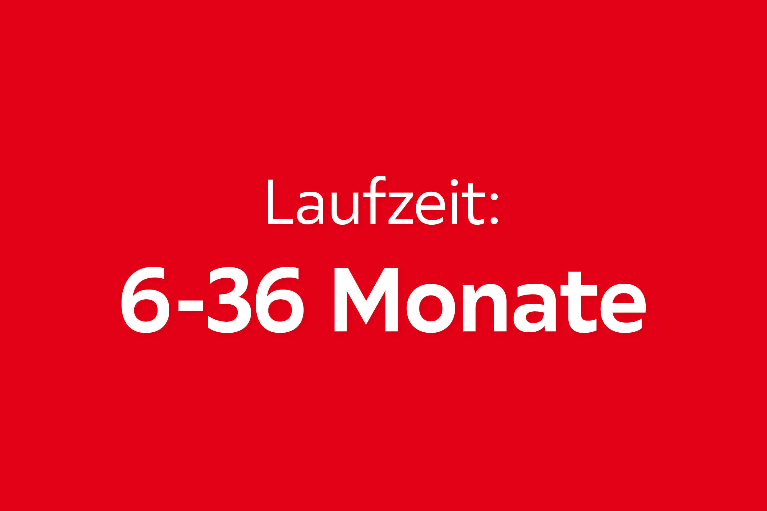 Laufzeit: 6-36 Monate