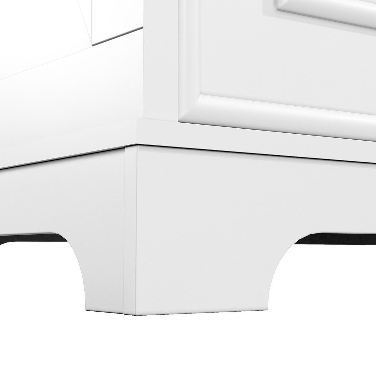 SIDEBOARD 120/40/76 cm Weiß/Natur aus MDF und Holzwerkstoff mit 6 Schubladen - Weiß, Holzwerkstoff (40/76/120cm) - OKMYHOME