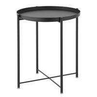 BEISTELLTISCH - Metall - Schwarz, Kunststoff/Metall (45/45/53cm) - home24