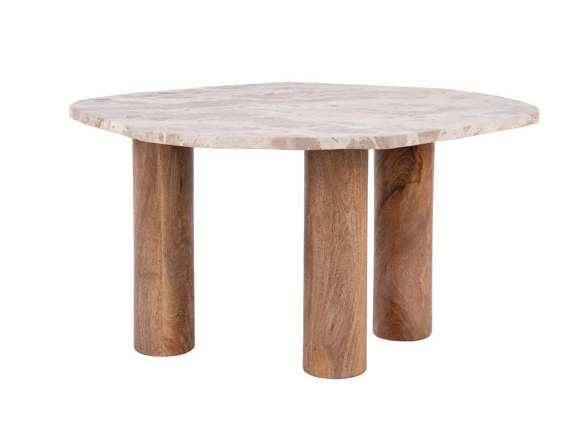 BEISTELLTISCH Organic 75/50/40 cm - Braun, Naturmaterialien (75/50/40cm) - Leitmotiv
