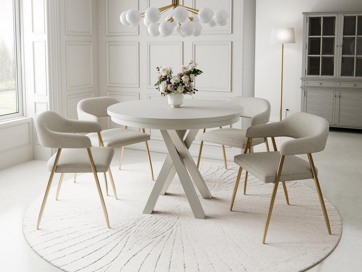 ESSTISCH LOFTO Kaschmir 100-140 - Kaschmir, Holzwerkstoff (100/100/77cm) - Compleo24