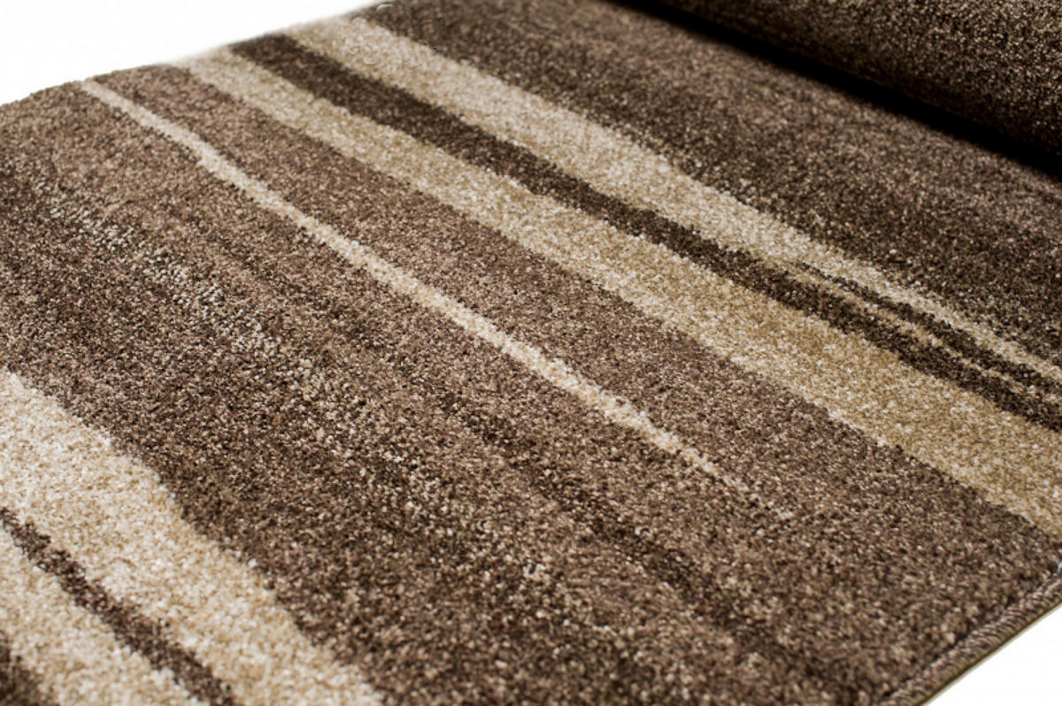LÄUFER SARI Dunkelbraun 80/200 cm - Dunkelbraun, Textil (80/200cm) - Tapiso
