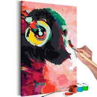 MALEN NACH ZAHLEN Bunt 40/60 cm - Multicolor, Textil (40/60cm) - KUNSTLOFT
