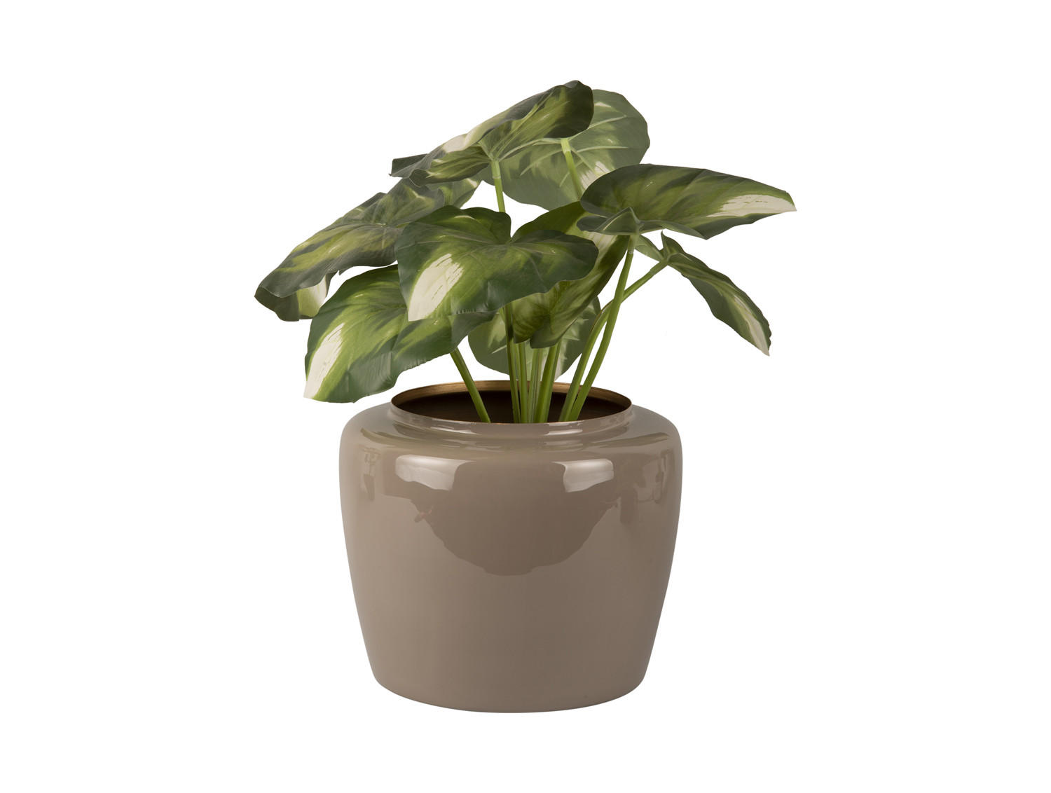 BLUMENTOPF Grand Grau 25/25/20 cm - Grau, Metall (25/20/25cm) - Present Time