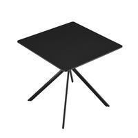 ESSTISCH Ankara - Schwarz, Holzwerkstoff/Metall (78/78/75cm) - [en.casa]