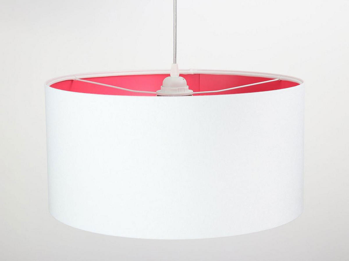 HÄNGELEUCHTE Rosa 50/25 cm - Pink/Weiß, Kunststoff (50/0.8/25cm) - ONZENO