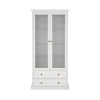 VITRINE Weiß - Weiß, Holzwerkstoff (96/201/42cm) - ebuy24