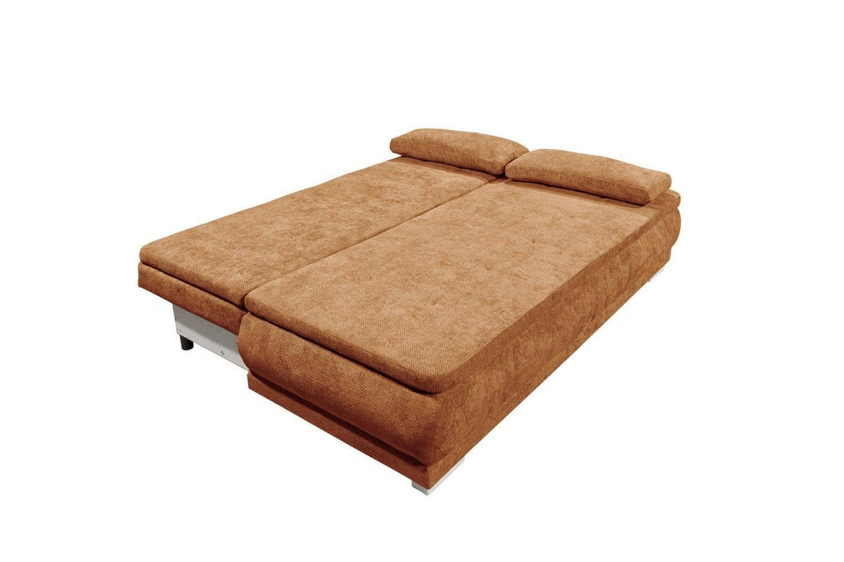 SCHLAFSOFA 2-Sitzer mit Bettkasten und Schlaffunktion - Braun/Weiß, Holz/Holzwerkstoff (211/92/108cm) - ed exciting design