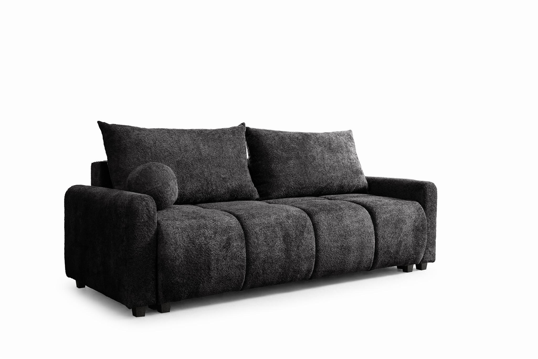 SCHLAFSOFA Giana - Anthrazit, Holzwerkstoff/Textil (230/100/100cm) - Fun Möbel
