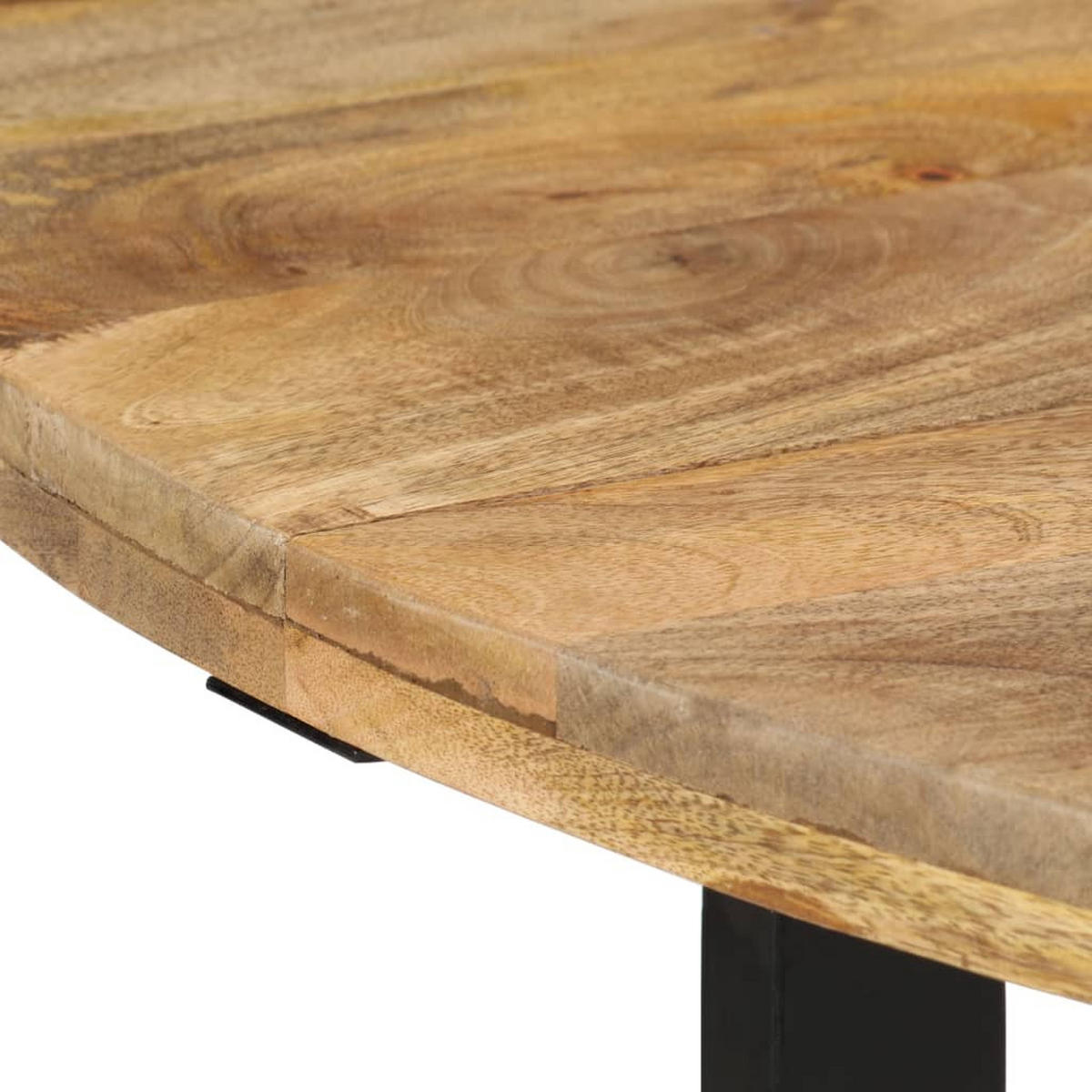 ESSTISCH, Runden, 110/75 cm, aus Massivholz Mango - Braun, Holz (110/110/75cm) - vidaXL