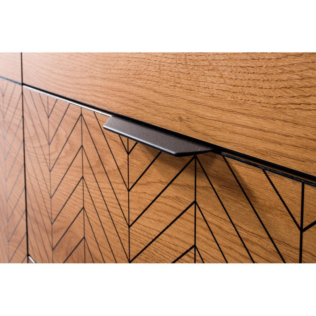 Thumbnail - Beautysofa Kommode, Eiche, Holzwerkstoff, 3 Schubladen, 117.5x102x41 cm, Wohnzimmer, Kommoden & Sideboards, Kommoden