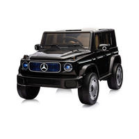 ELEKTROAUTO Mercedes SUV EQG schwarz Gurt, Stoßdämpfer, Fernbedienung - Schwarz, Kunststoff (121/74/62cm) - Chipolino
