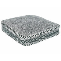 POUF Birch 60/60/12 cm - Grün, Naturmaterialien (60/12/60cm) - Beliani